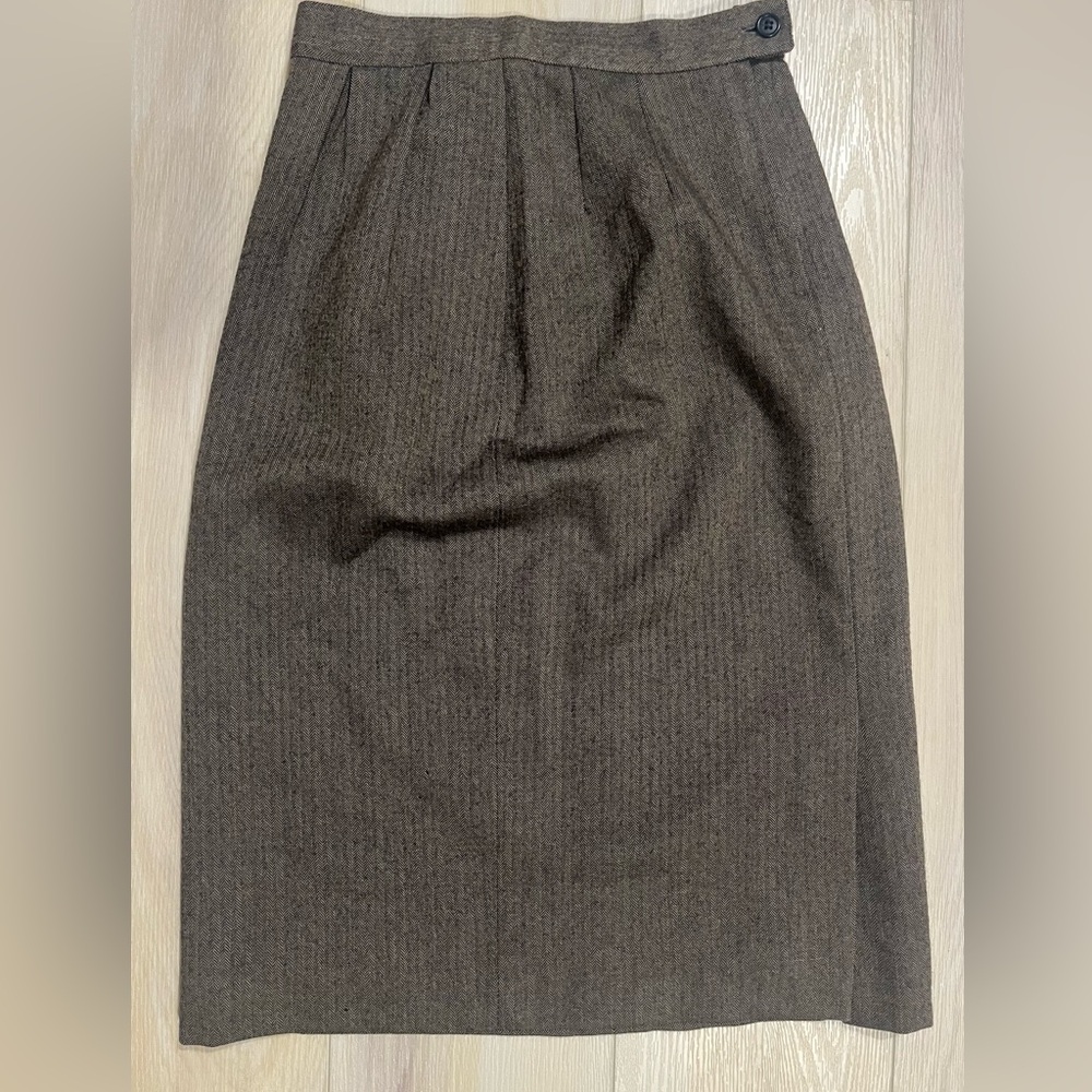Vintage Giorgio Sant’Angelo 100% pure wool midi pencil skirt